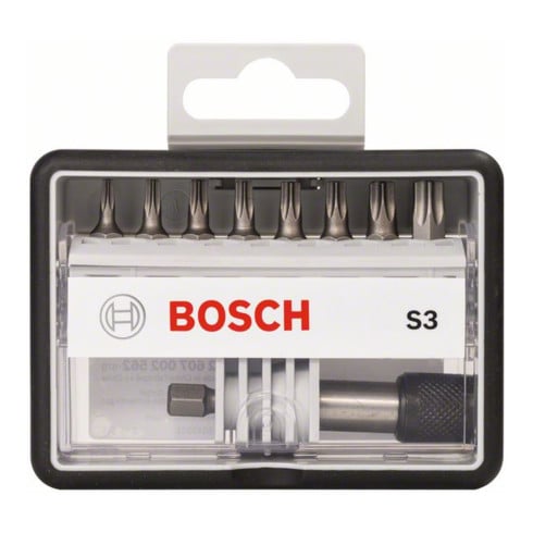 Bosch Set di bit per cacciavite Robust Line S, extra-duri, 8 + 1pz. 25mm TX