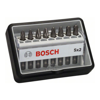 Bosch Set di bit per cacciavite Robust Line Sx, extra duri, 8pz. 49mm PZ