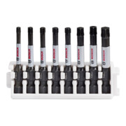 Bosch Set di bit per giraviti Impact Control, 8 pz. 1 x T15 T40 2 x T20 T25 T30 50 mm