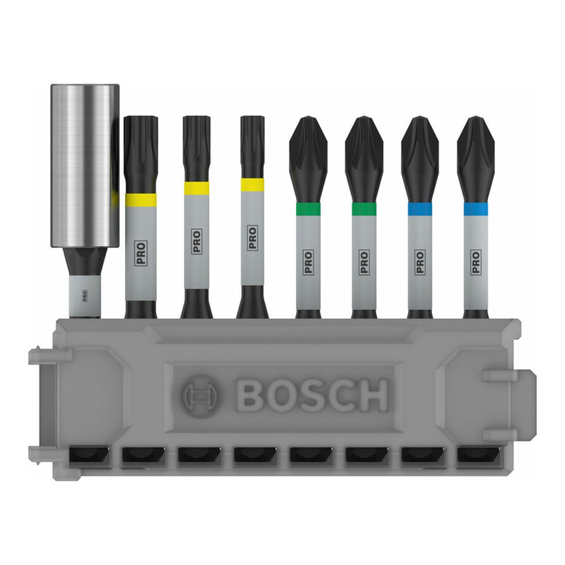 Bosch Set di bit per giraviti Impact Control, 8 pz. 2 x PH2 2x PZ2 T20 T25 T30 50 mm