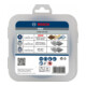Bosch Set di dischi abrasivi lamellari e per troncatura X-LOCK, 5 pezzi, 125 mm, CMW-1