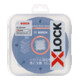 Bosch Set di dischi abrasivi lamellari e per troncatura X-LOCK, 5 pezzi, 125 mm, CMW-4