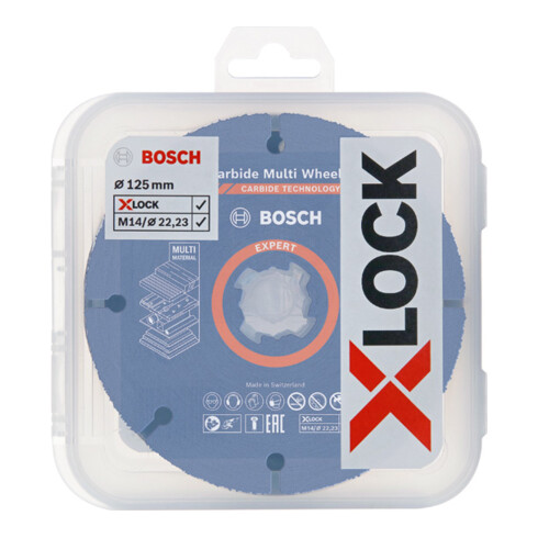 Bosch Set di dischi abrasivi lamellari e per troncatura X-LOCK, 5 pezzi, 125 mm, CMW