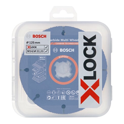 Bosch Set di dischi abrasivi lamellari e per troncatura X-LOCK, 5 pezzi, 125 mm, CMW