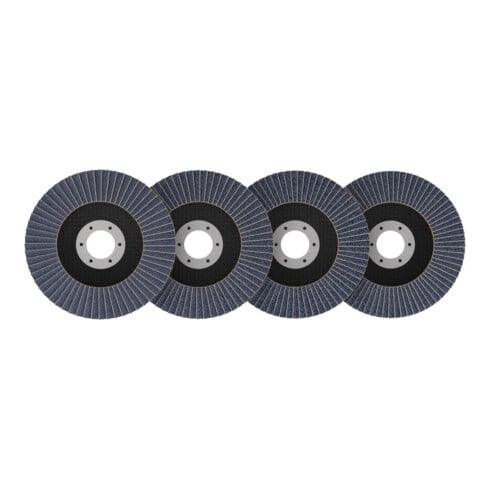 Bosch Set di dischi lamellari X451, 115 × 22,23 mm, K40/K60/K80/K120, Z29, 15 pz