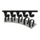Bosch Set di fogli abrasivi, 10 pz., 70x125mm, 80 - 240-5