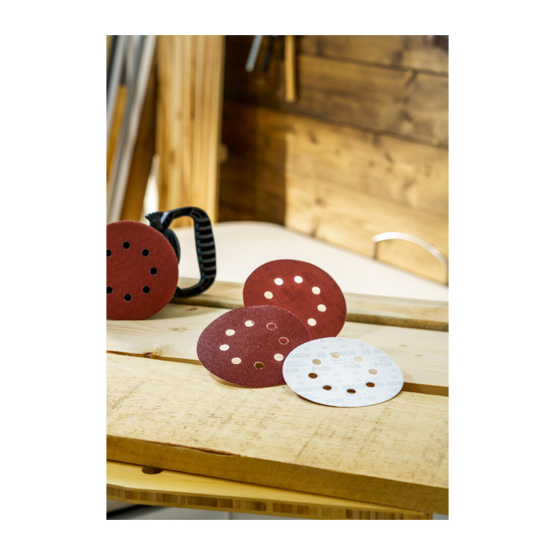 Bosch Set di fogli abrasivi per levigatrice roto-orbitale, 125 mm, 80 - 240