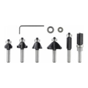 Bosch Set di frese bordatrici e rifilatrici con codolo da 8 mm 6 pezzi-4
