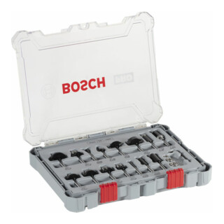 Bosch Set di frese con codolo da 6 mm, 15 pezzi