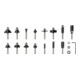 Bosch Set di frese con codolo da 6 mm, 15 pezzi-2