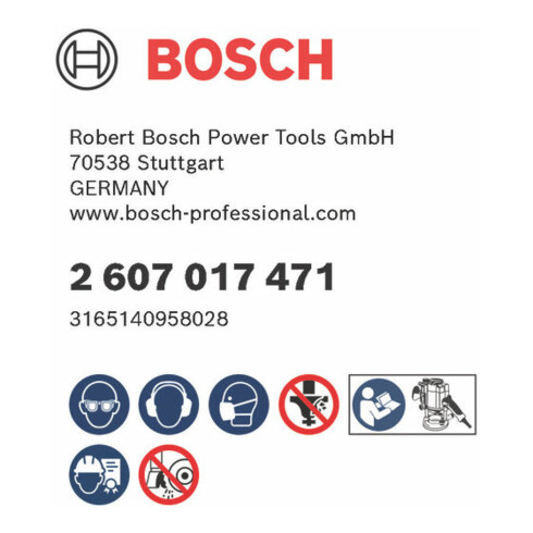 Bosch Set di frese con codolo da 6 mm, 15 pezzi