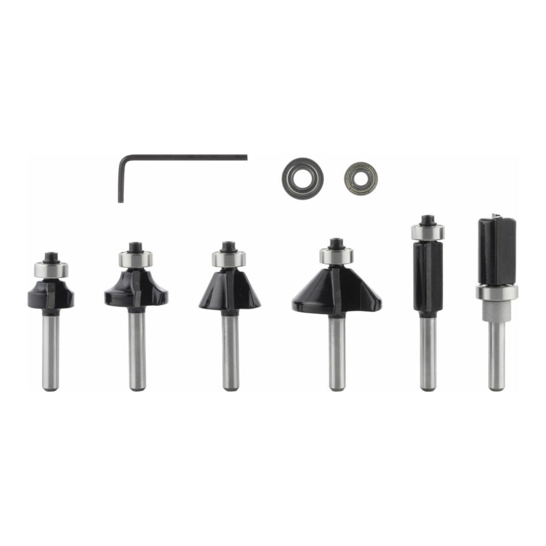 Bosch Set di frese per bordi e smussi con gambo da 1/4", 6pz.