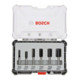 Bosch Set di frese per scanalature con codolo da 6 mm, 6 pezzi-1