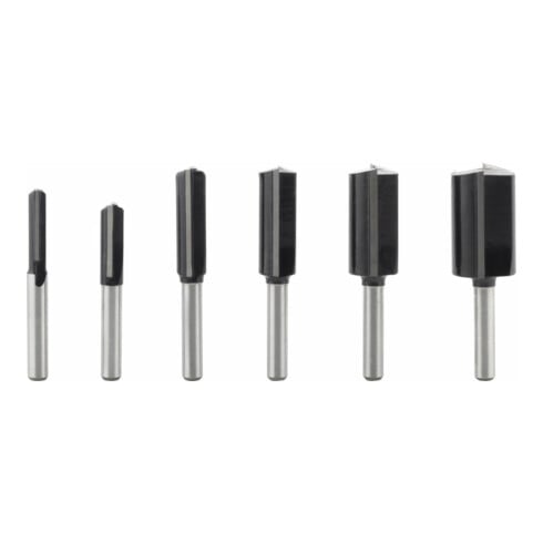 Bosch Set di frese per scanalature con codolo da 6 mm, 6 pezzi