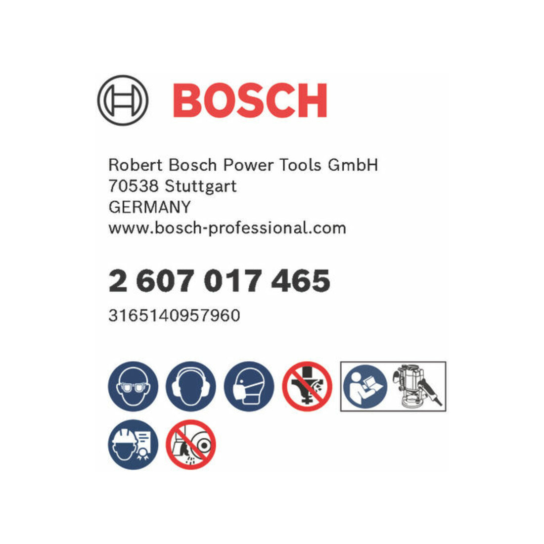 Bosch Set di frese per scanalature con codolo da 6 mm, 6 pezzi