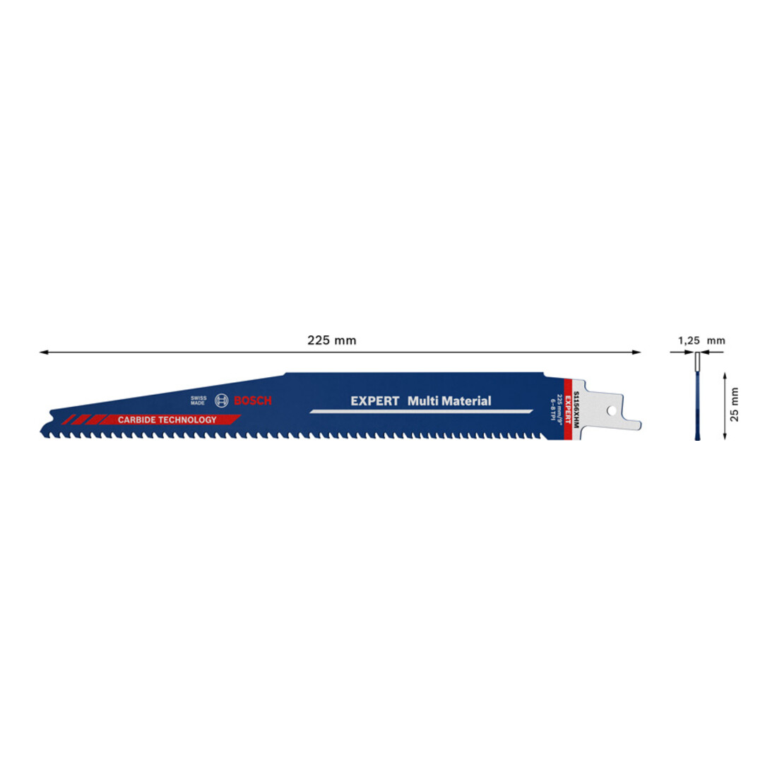 Bosch Lama per sega a gattuccio EXPERT Multi Material S 1256 XHM