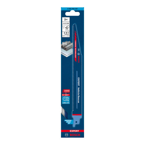BOSCH Set di lame per seghe frontali a gattuccio, Descrizione: 1157CHM-E