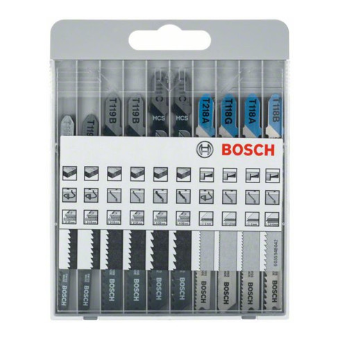 Bosch Set di lame per seghetti alternativi Basic for Wood and Metal, 10pz.