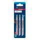 BOSCH Set di lame per seghetti alternativi, Descrizione: T144DHM-E-2