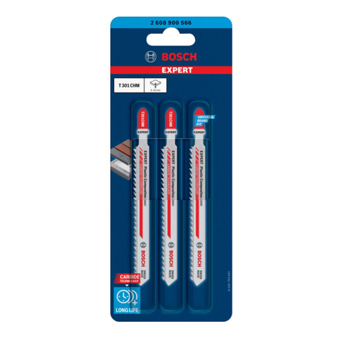 BOSCH Set di lame per seghetti alternativi, Descrizione: T301CHM-E