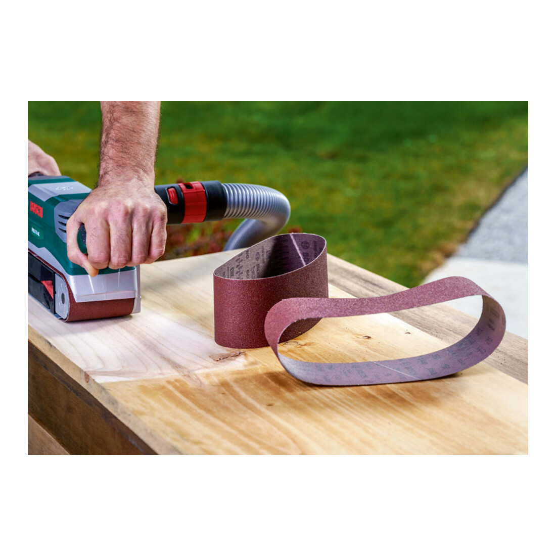Bosch Set di nastri abrasivi per B&D, 9pz., 75x533mm, grana 60, 80, 100