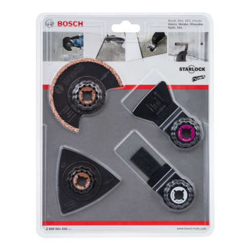Bosch Set di piastrelle per utensili multifunzione 4pz.