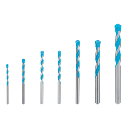 Bosch Set di punte CYL-9 MultiConstruction EXPERT 4/5/6/6/8/10/12 mm 7 pz. per perforatrici rotative e trapani a percussione