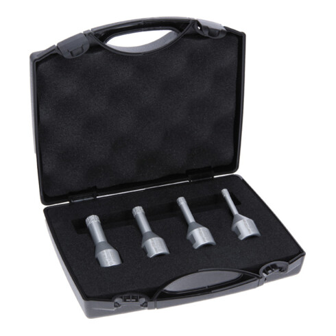 Bosch Set di punte diamantate per foratura a secco Dry Speed, 4 pezzi, 6 - 12 mm