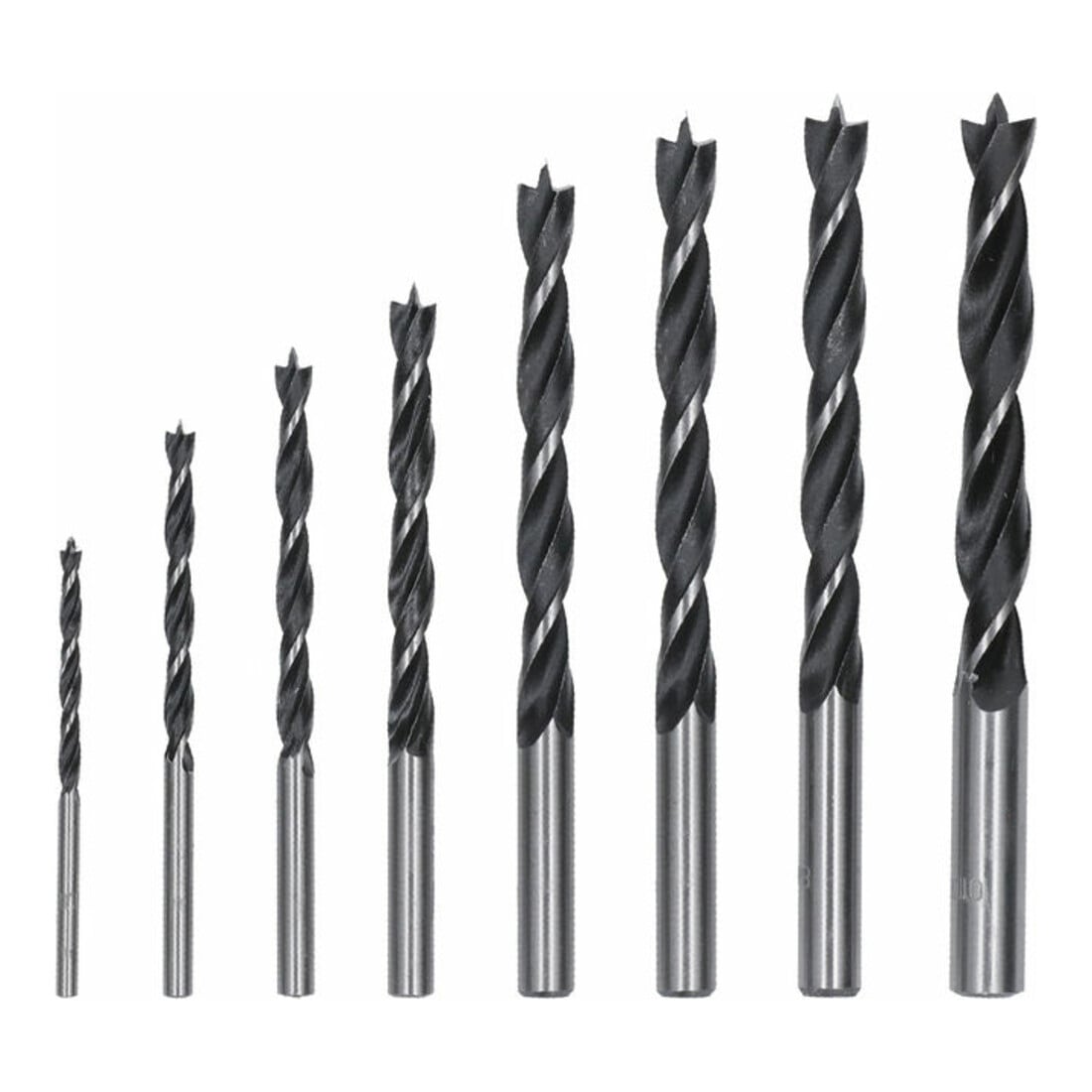 Bosch Set di punte elicoidali per legno Robust Line, 3 - 10 mm, 8 pezzi