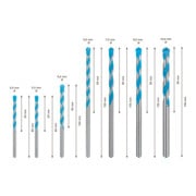 Bosch Set di punte EXPERT MultiConstruction CYL-9, 5/5,5/6/7/8/10mm 7pz., per avvitatore e trapano a percussione-2