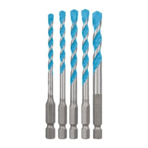 Bosch Set di punte EXPERT MultiConstruction HEX-9, 4/5/6/8mm 5pz., per avvitatore e trapano a percussione