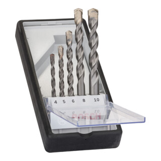 Bosch Set di punte per calcestruzzo Robust Line CYL-3 Silver Percussion 5 pz. 4 - 10 mm