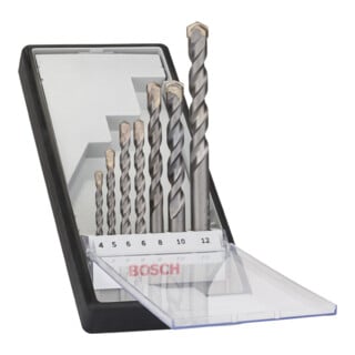 Bosch Set di punte per calcestruzzo Robust Line CYL-3 Silver Percussion 7 pz. 4 - 12 mm