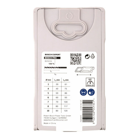 Bosch Set di punte per legno, 7 pz. 3 - 10 mm