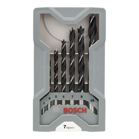 Bosch Set di punte per legno, 7 pz. 3 - 10 mm
