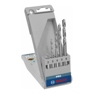 Bosch Set di punte per legno con codolo esagonale 5 pezzi 2 - 6 mm
