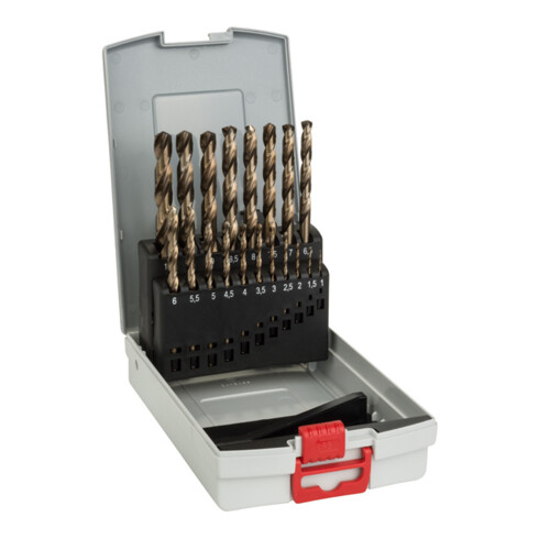 Bosch Set di punte per metallo HSS-Co (lega di cobalto), ProBox 19 pezzi DIN 338 1-10 mm