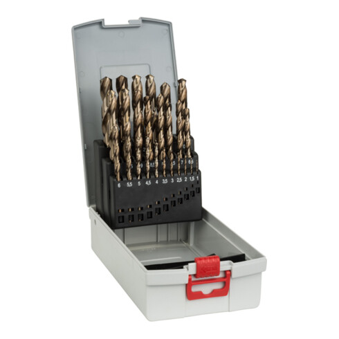 Bosch Set di punte per metallo HSS-Co (lega di cobalto), ProBox 25 pezzi DIN 338 1-13 mm