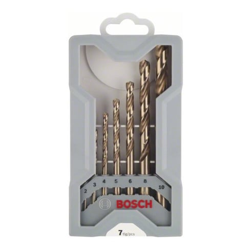 Bosch Set di punte per metallo Mini X-Line HSS-Co DIN 338 135°, 7 pezzi 2 - 10 mm