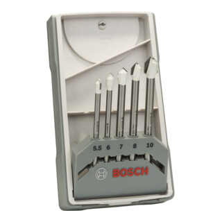 Bosch Set di punte per piastrelle CYL-9 Ceramic 5 pezzi 5,5 - 10 mm