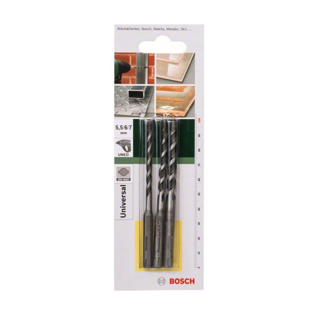Bosch Set di punte per Punta trapano multiuso SDS-Quick, 5,5 - 7mm