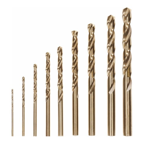 Bosch Set di punte per trapano Robust Line HSS-Co DIN 135, per metallo, 135°, 10pz. 1 - 10mm
