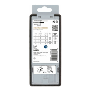 Bosch Set di punte per trapano Robust Line HSS-Co DIN 135, per metallo, 135°, 6pz. 2 - 8mm