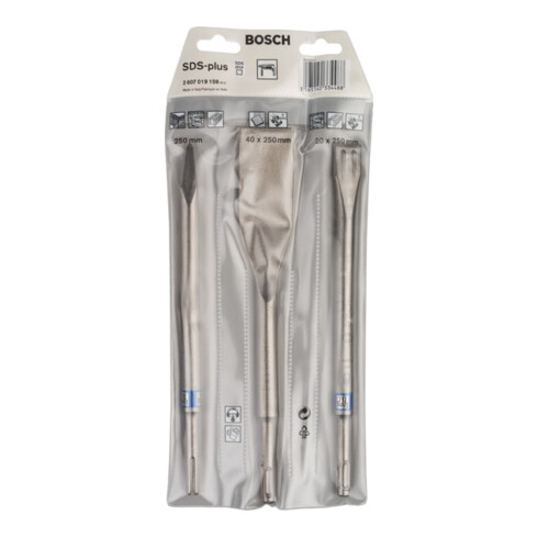 Bosch Set di scalpelli con SDSplus 3 pz. 250 250 260 x 20 40 mm