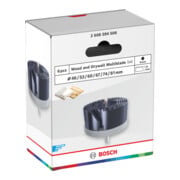 Bosch Set di seghe a tazza per legno e cartongesso con supporto, 46/53/60/67/74/81 x 31 mm-4