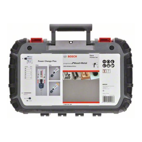Bosch Set di seghe a tazza Progressor for Wood and Metal, Set di 9pz. sanitari 20 - 64mm
