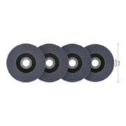 Bosch Set dischi abrasivi a ventaglio, 125mm, T27-4