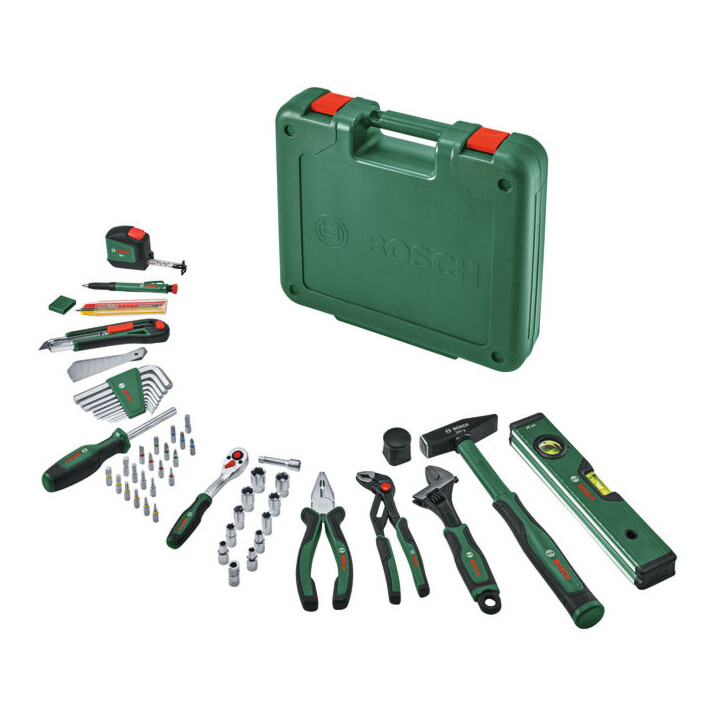 Bosch Set d’outils à main 63 pièces