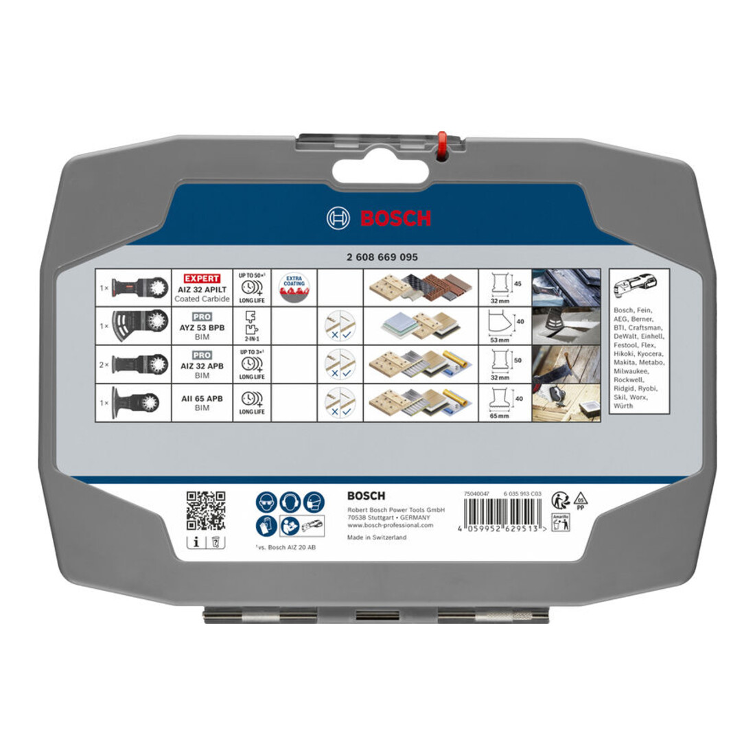 Bosch Set elettricista e per cartongesso, 5 pezzi, espositore da banco
