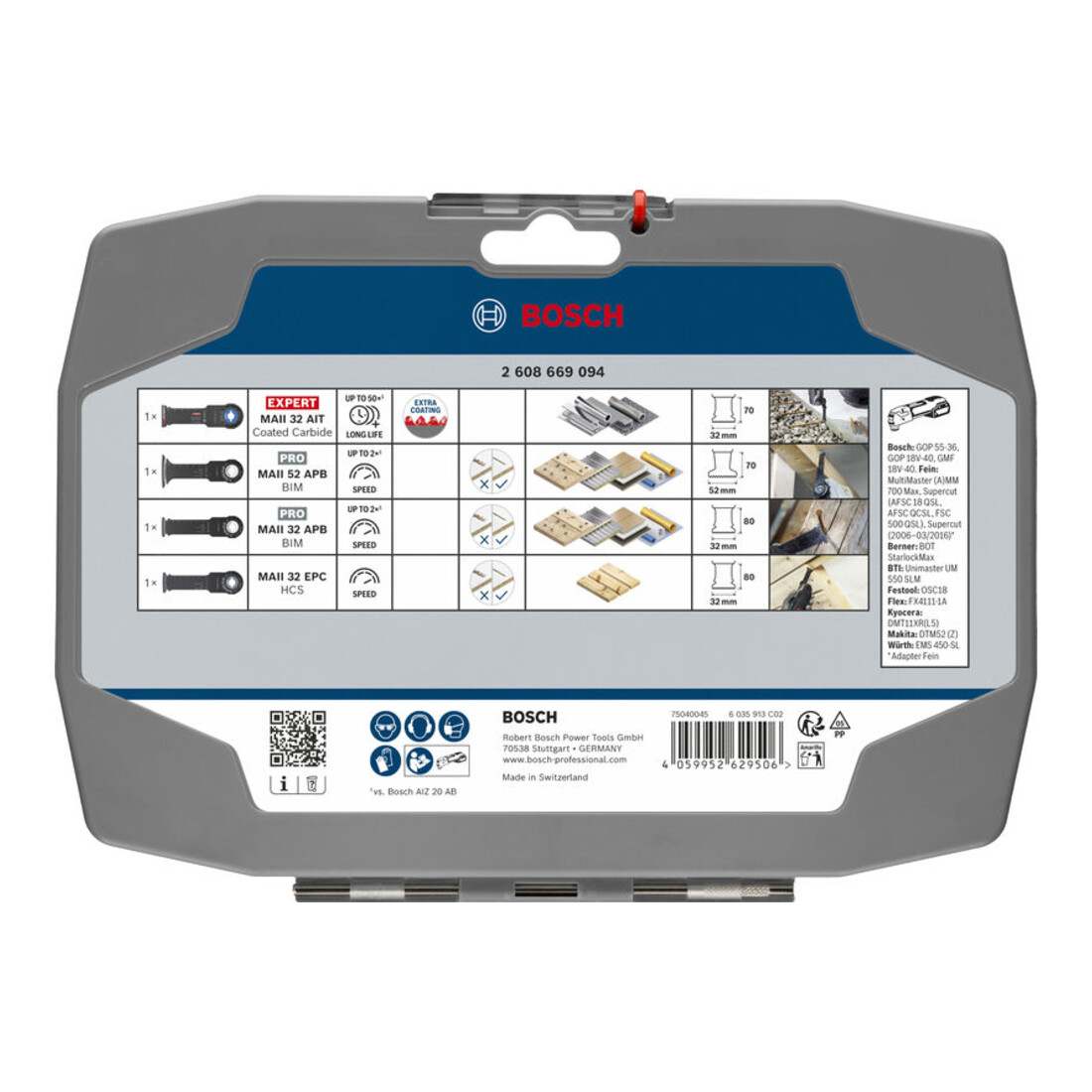 Bosch Set Heavy Duty, 4 pezzi